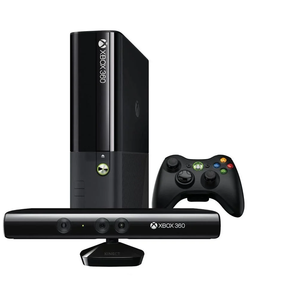 Xbox 360 com Kinect e 2 controles